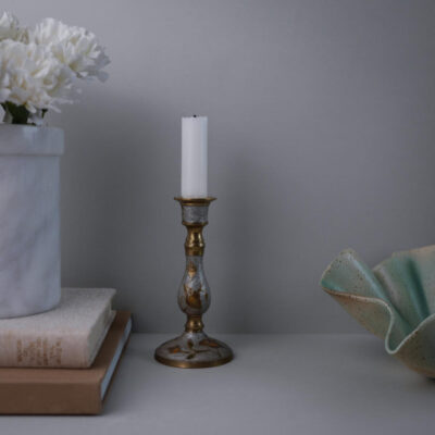 Messingstage med Blomster