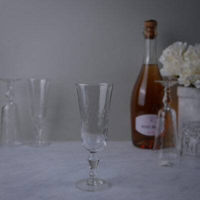 Små Franske Swirl Champagneglas, 4 stk.