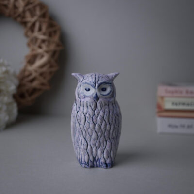 Lille Håndmalet Porcelæns Ugle