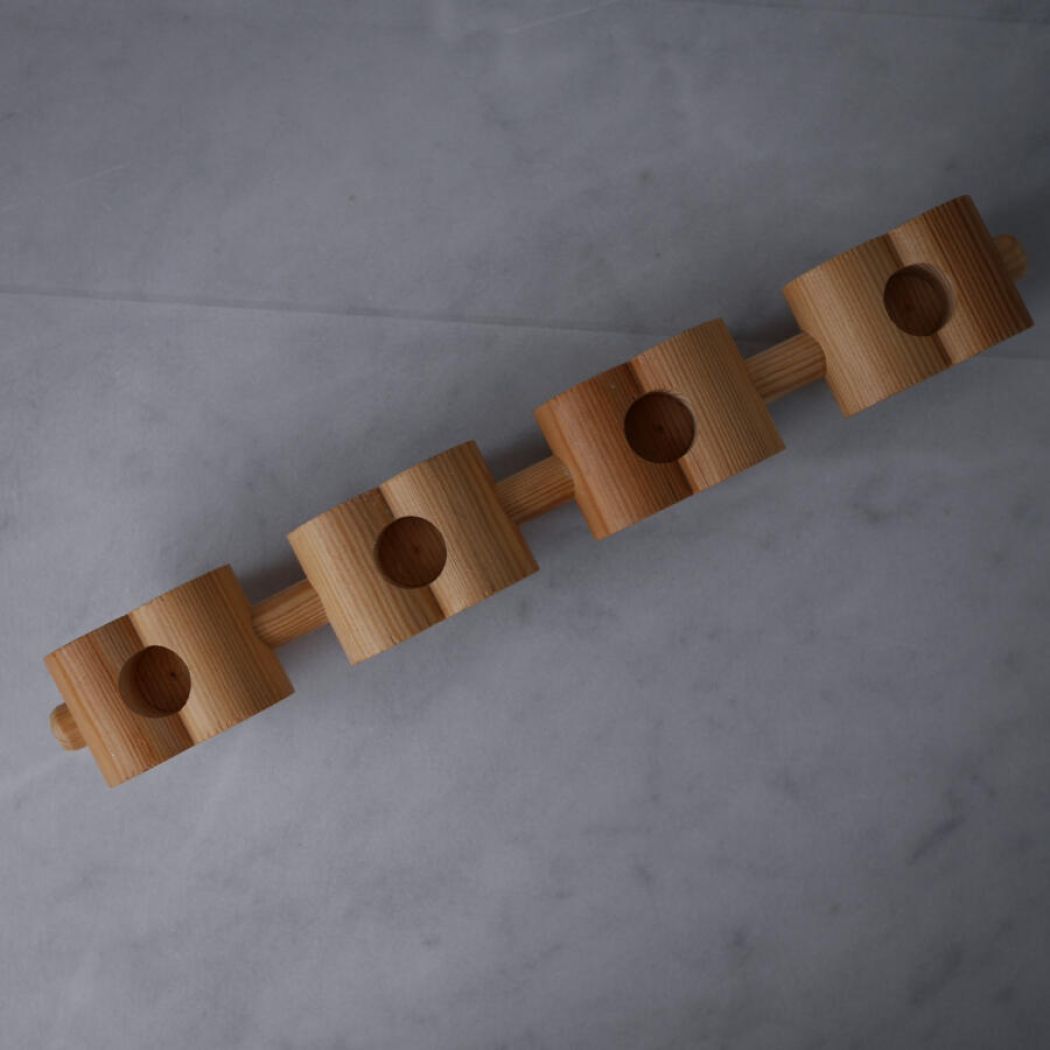 Hjerte Adventsstage i Træ 4