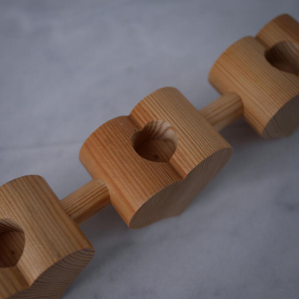 Hjerte Adventsstage i Træ 5