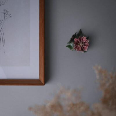 Lyserød Blomst til Væg