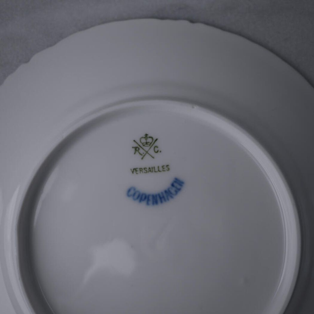 Lyseblå Desserttallerkner med Blomster, 7 stk. 4
