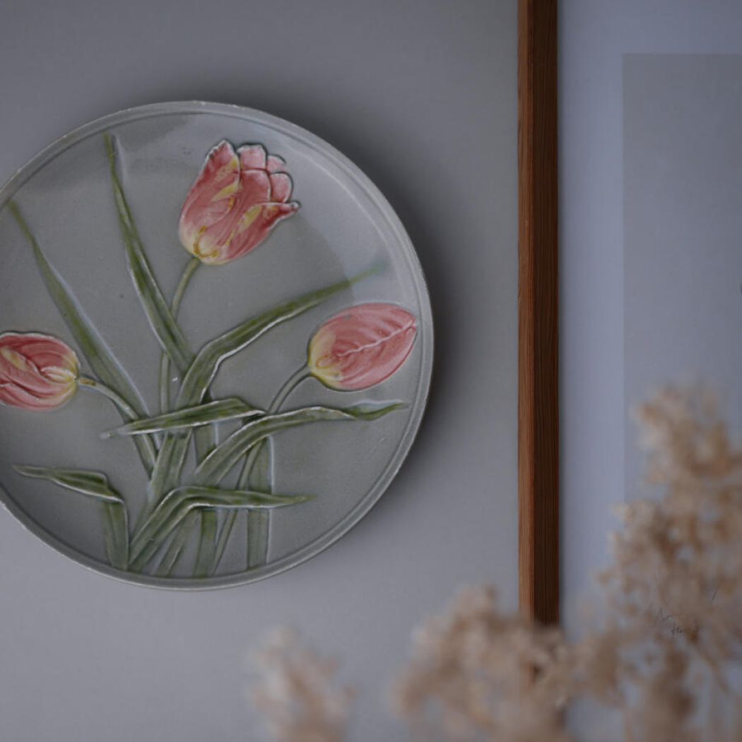 Platte med Tulipaner (afskrab)