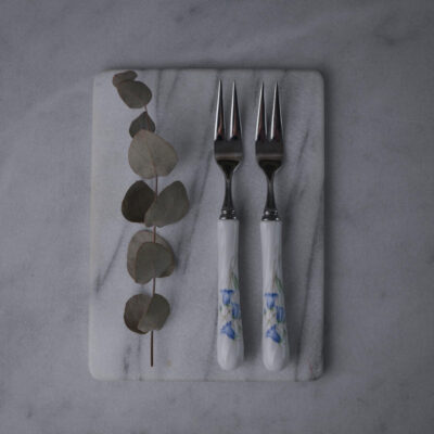 Små Pålægsgafler med Porcelænskafter, 3 stk.