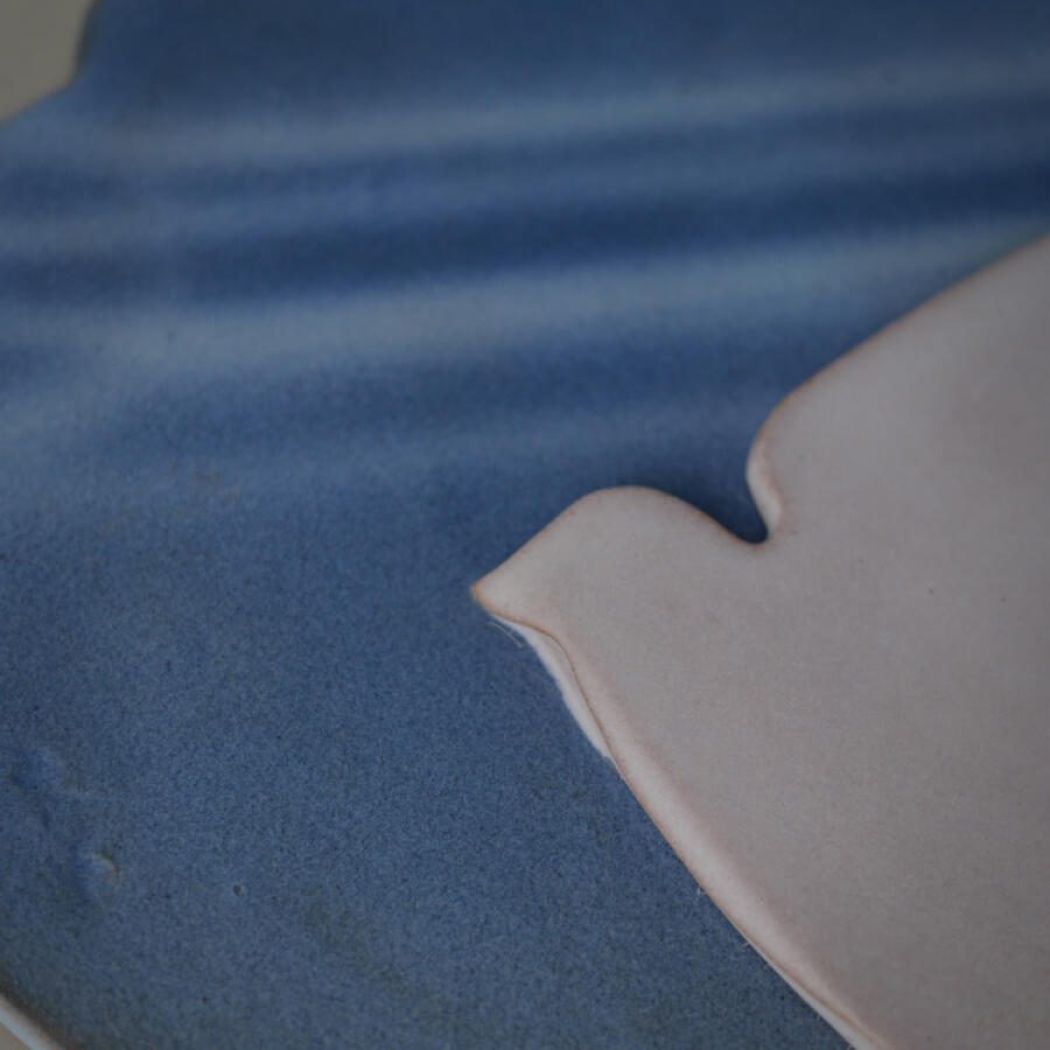 Blåt Sky Relief med Due 2