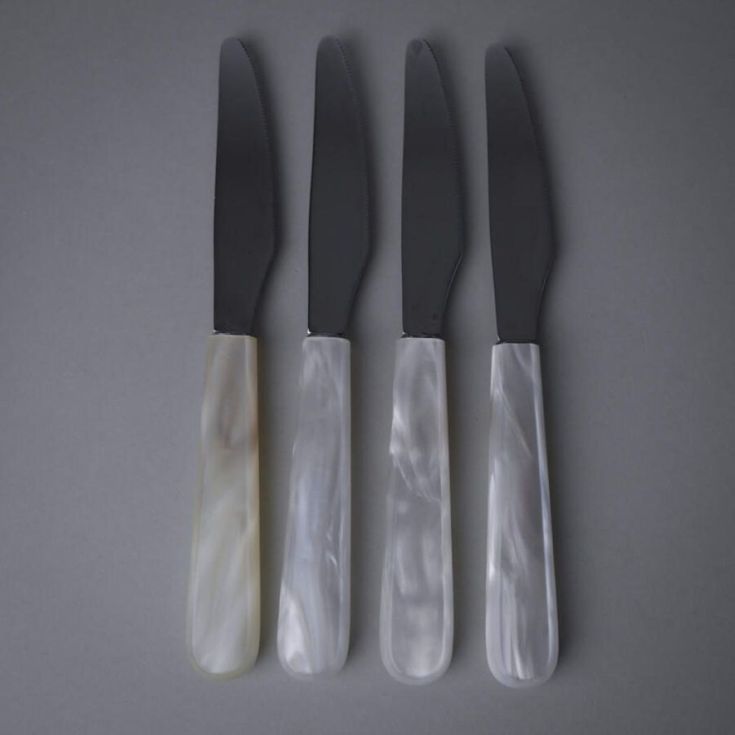 Smørknive med Perlemorsskafter, 4 stk. 3