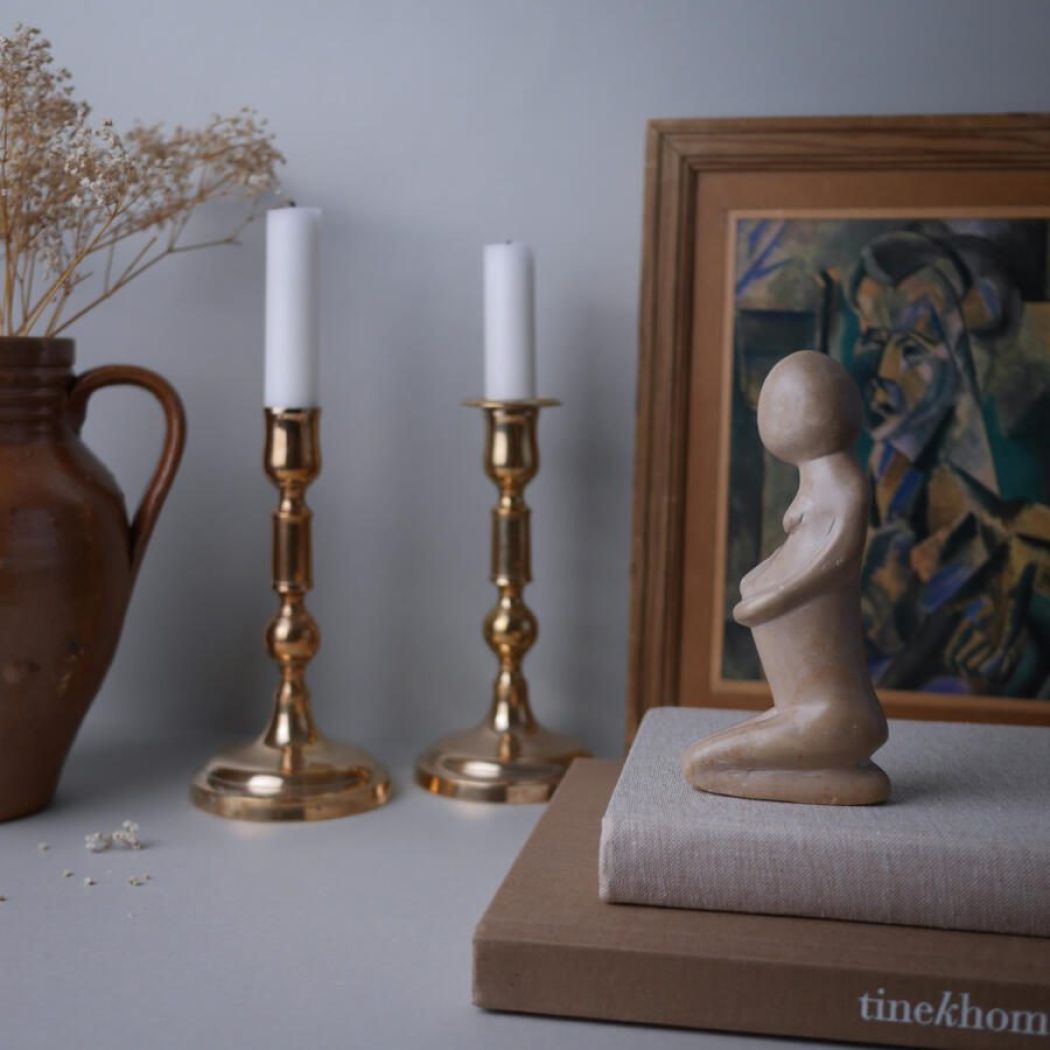 Fedtstensfigur Gravid Kvinde