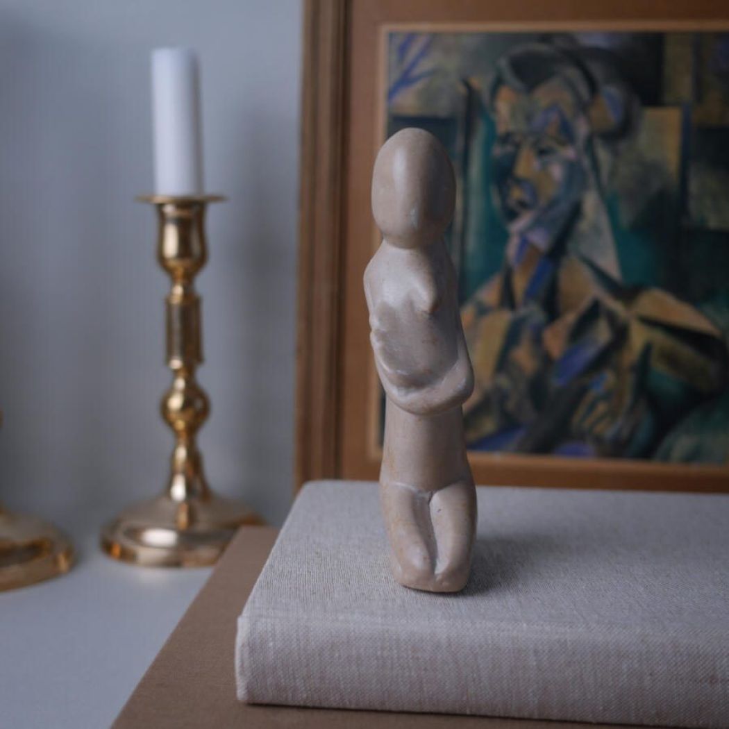 Fedtstensfigur Gravid Kvinde 1