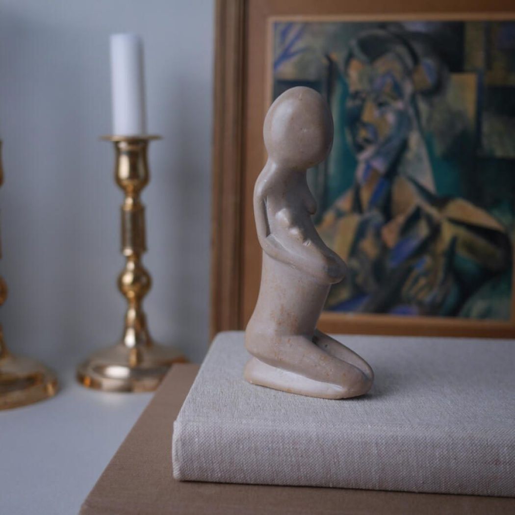 Fedtstensfigur Gravid Kvinde 2