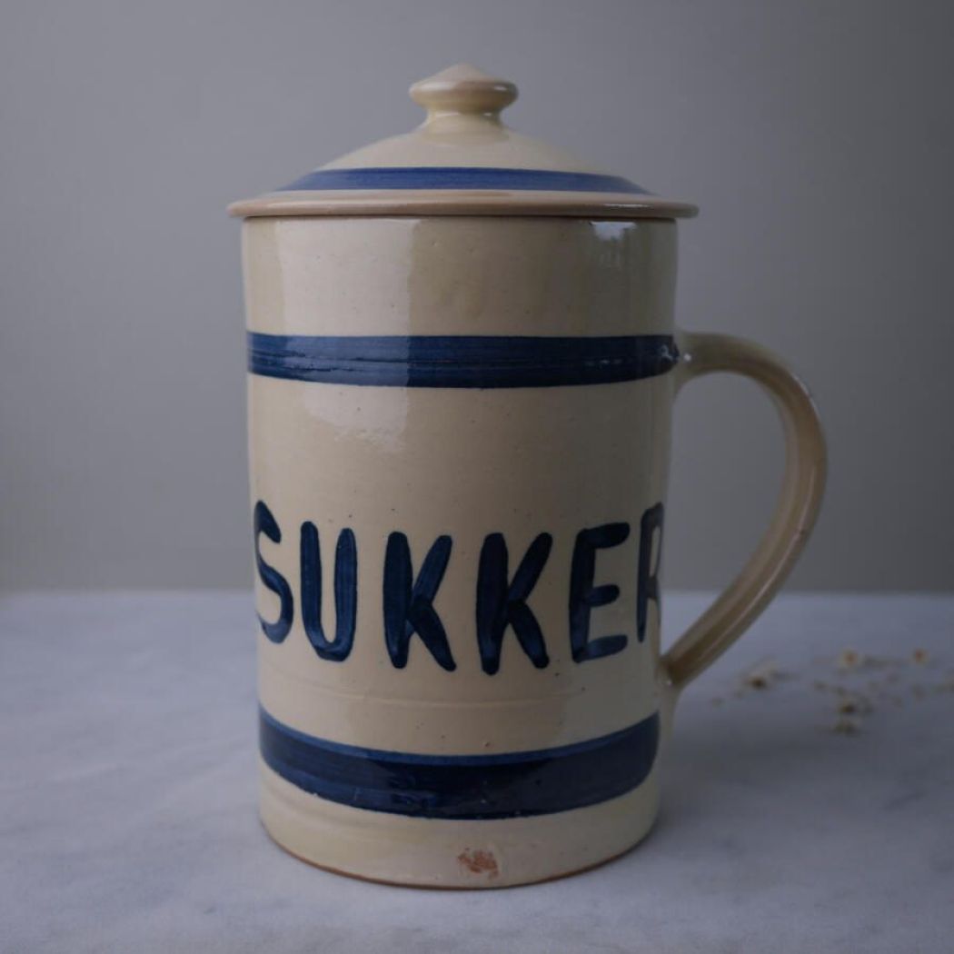 Stor Sukker Krukke i Keramik 1