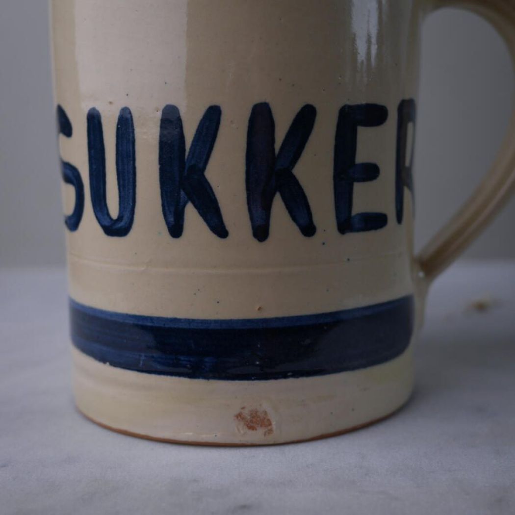 Stor Sukker Krukke i Keramik 2