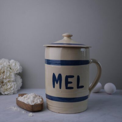 Stor Mel Krukke i Keramik