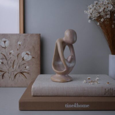 Rosa Fedtstensfigur Forælder og Barn