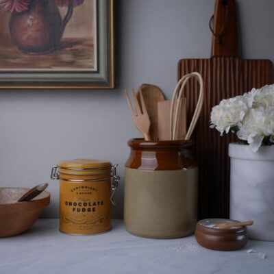 Brun & Beige Køkkenkrukke