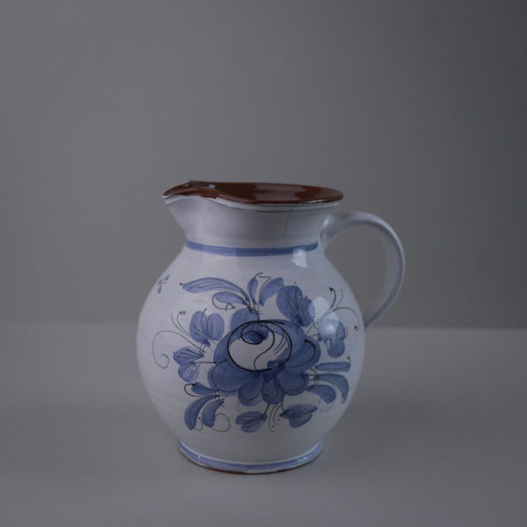 Vintage Kande med Blå Blomster (ITU) 1