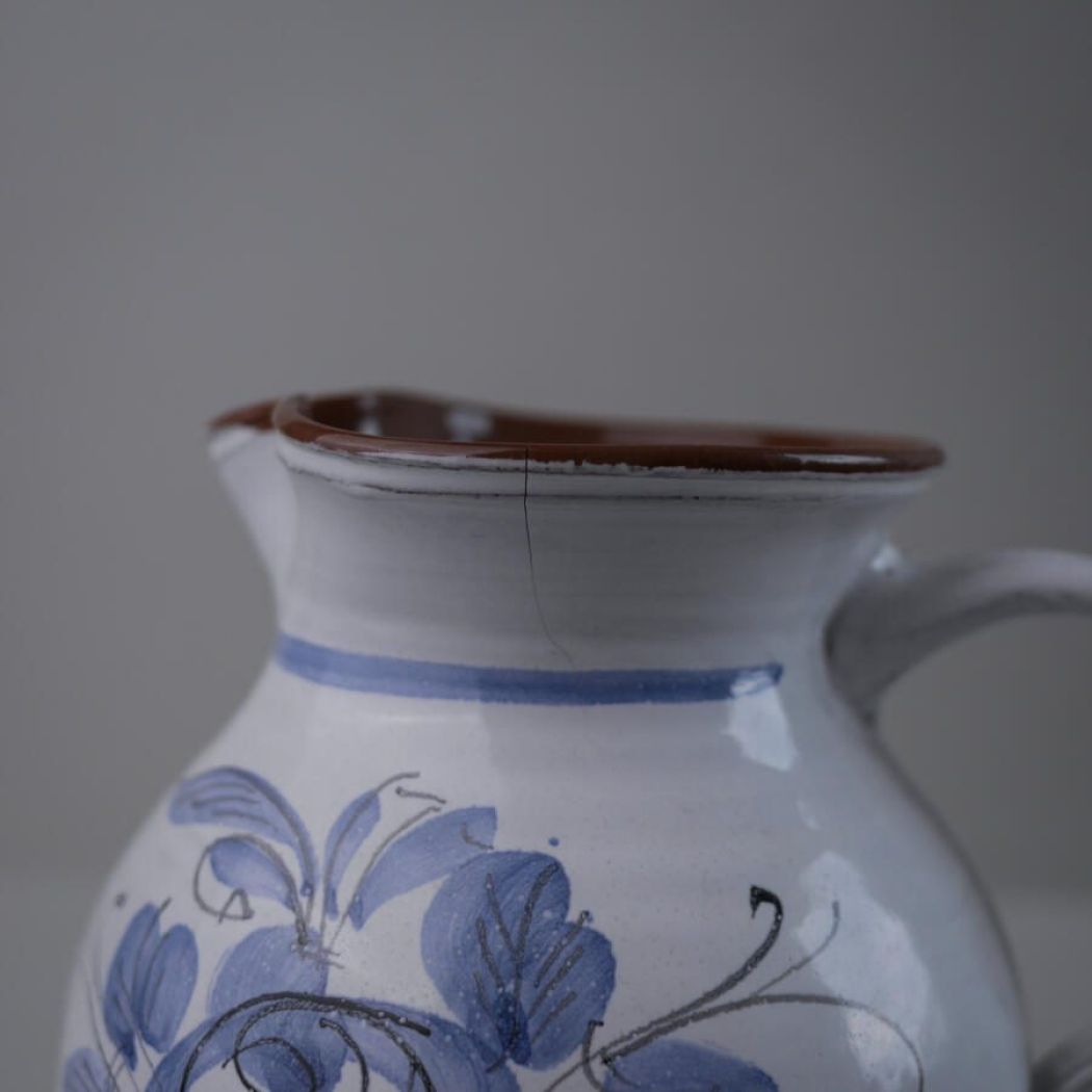 Vintage Kande med Blå Blomster (ITU) 5