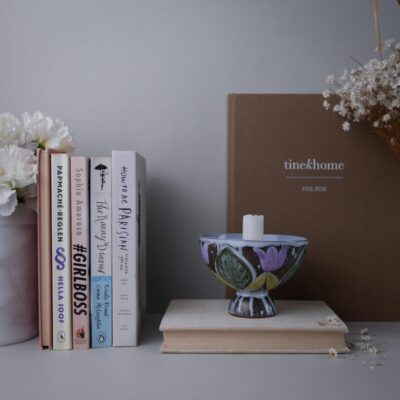 Smuk Lysestage med Blomster