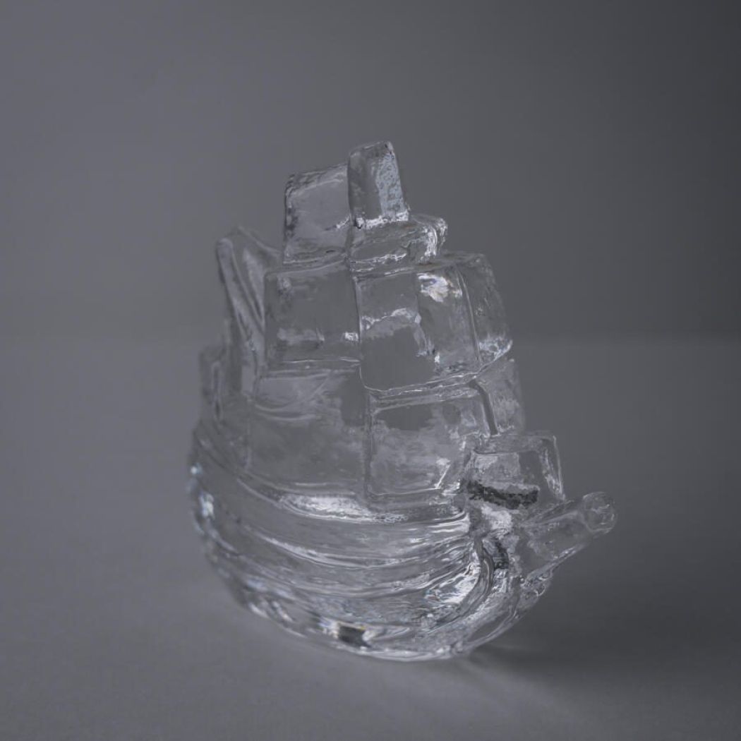 Bogstøtte Glas skib 3