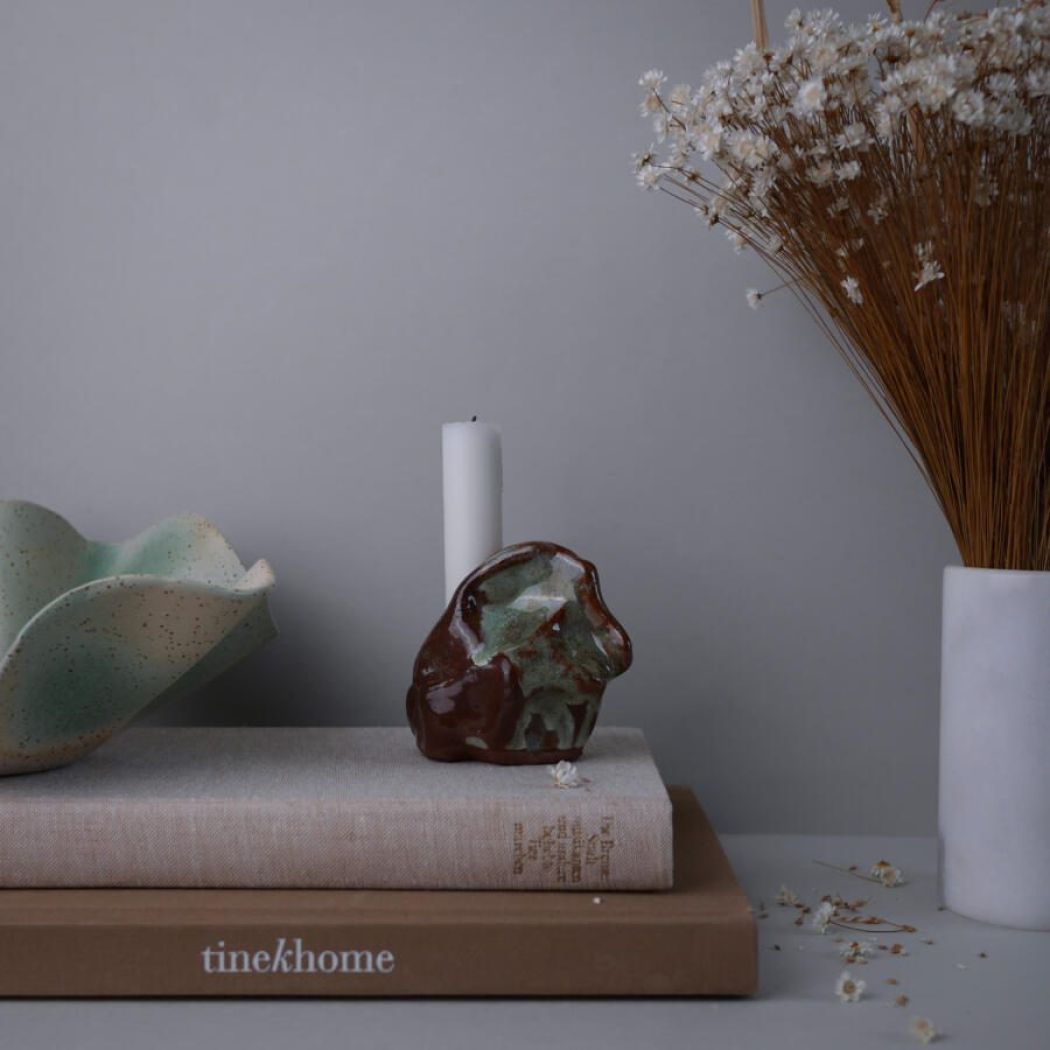 Unika Keramik Skulptur til Lys