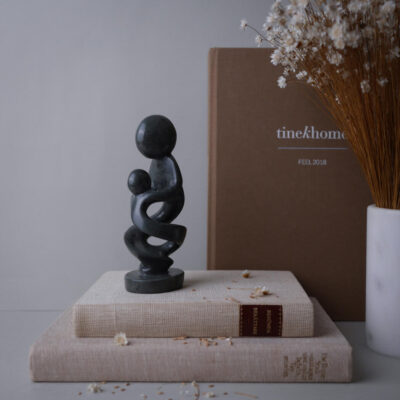 Mørk Fedtstensfigur - Forældre & Barn