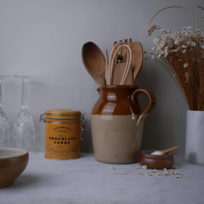 Brun & Beige Keramik Kande