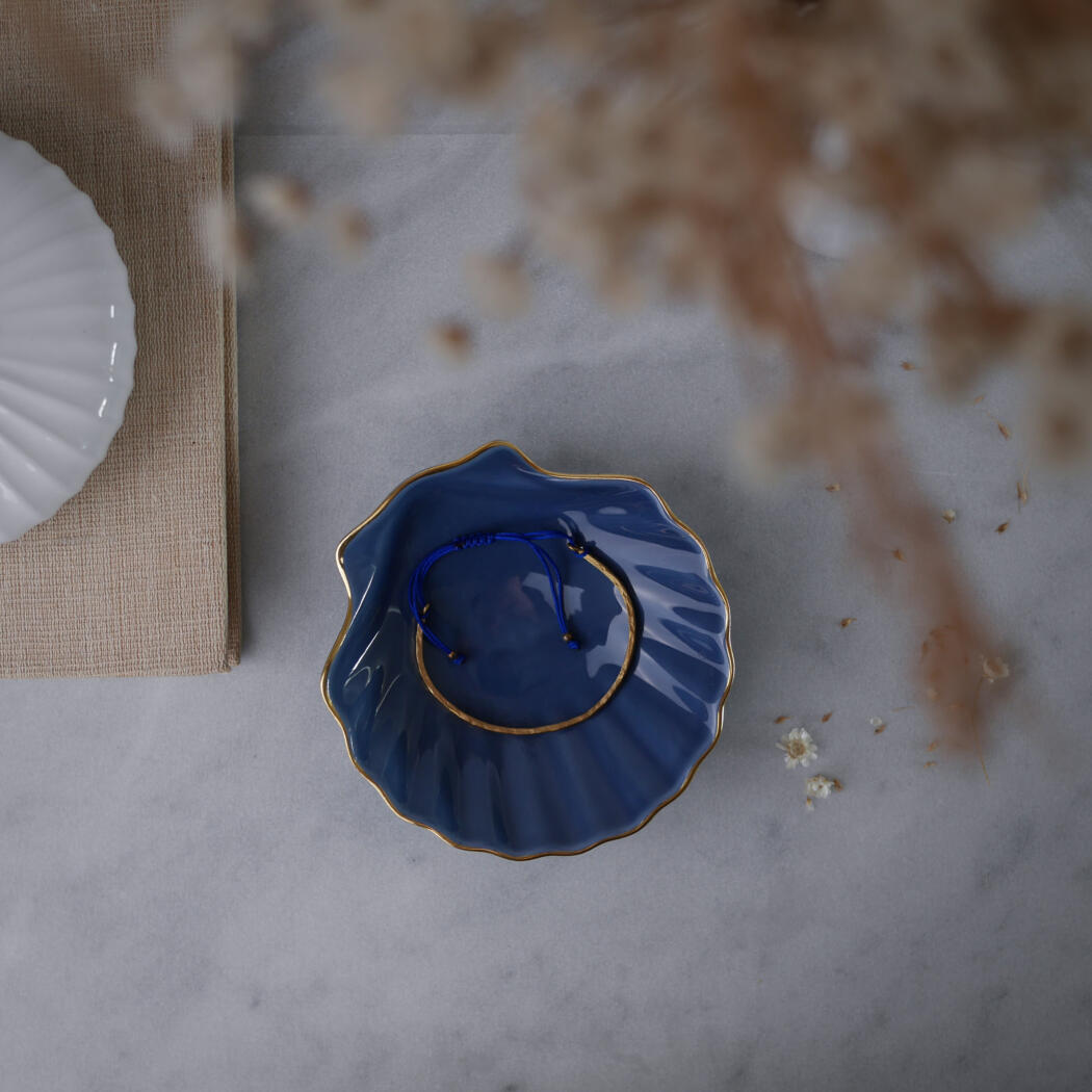 Blå Musling til Smykker