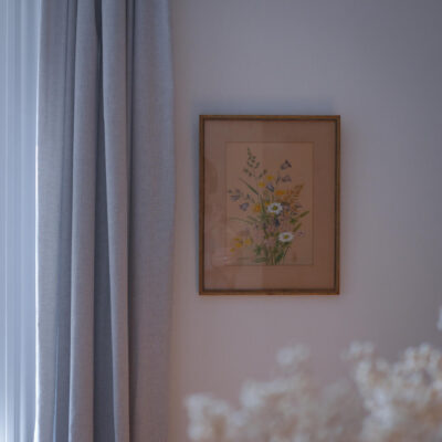 Vintage Billede med Blomster