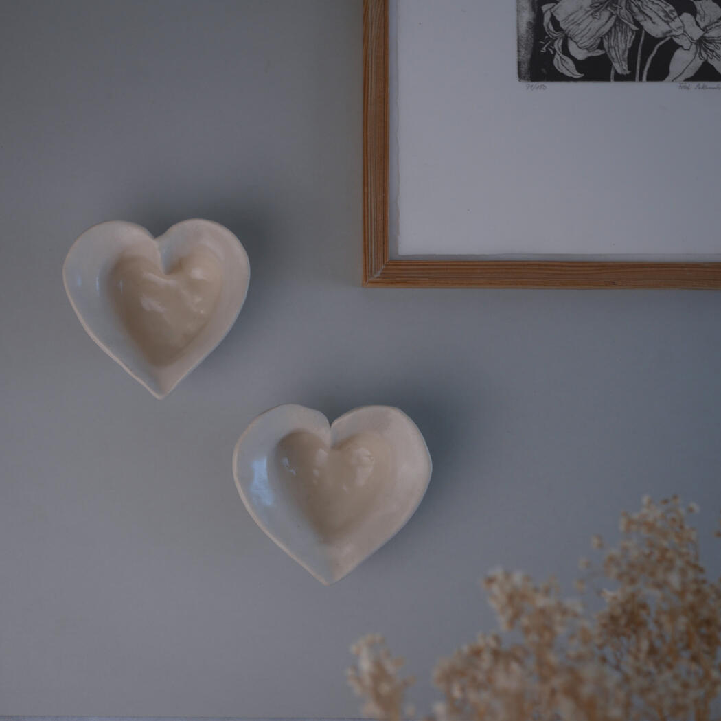 Håndlavet Keramikhjerte til Væggen