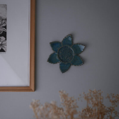 Håndlavet Grøn Solsikke til Væggen