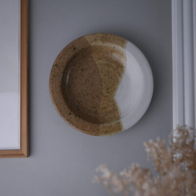 Beige Keramik kunst til Væggen