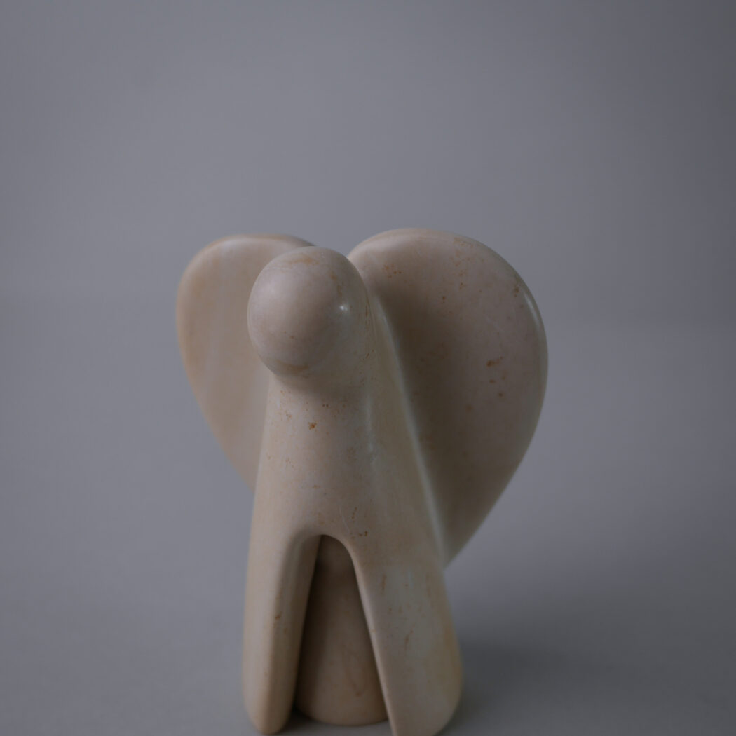 Engel Fedtstensfigur med Barn 2