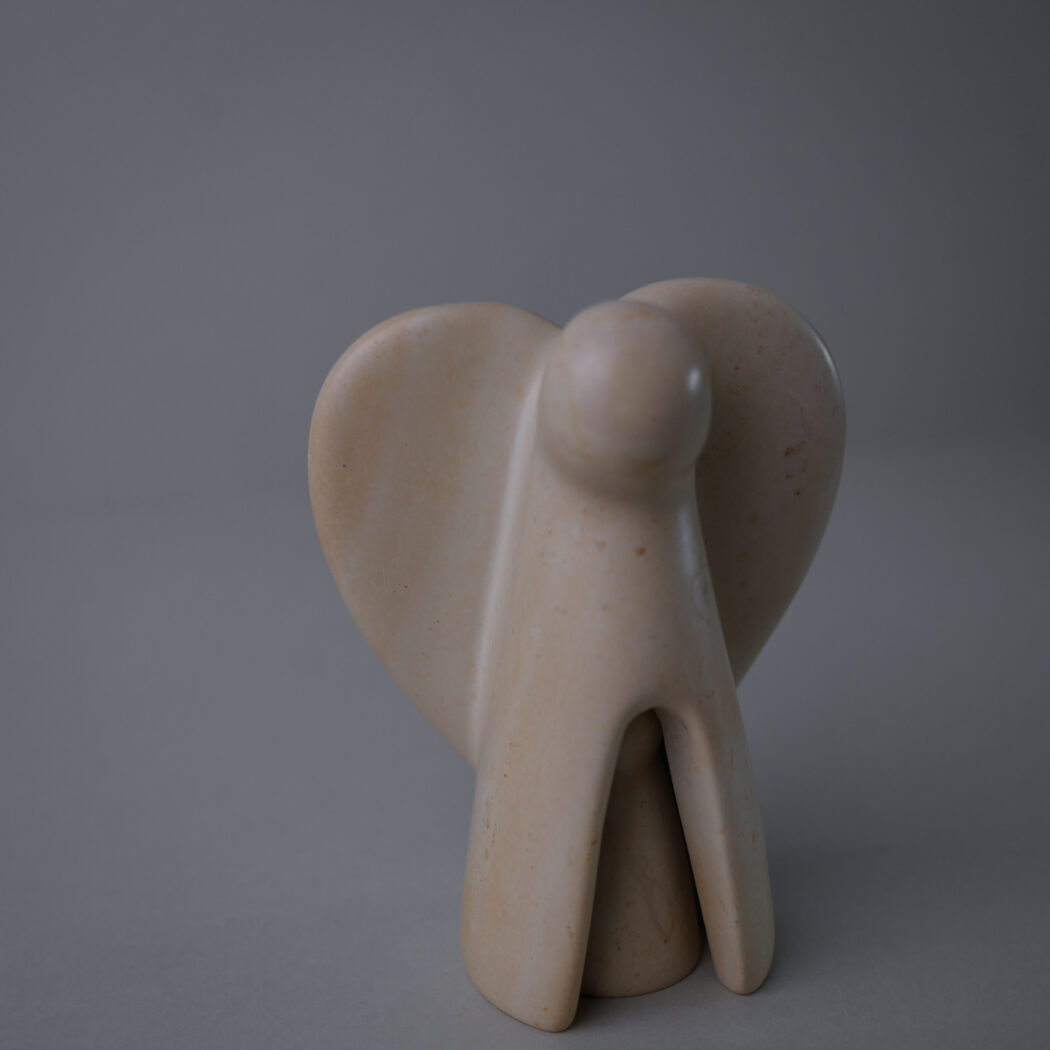 Engel Fedtstensfigur med Barn 3