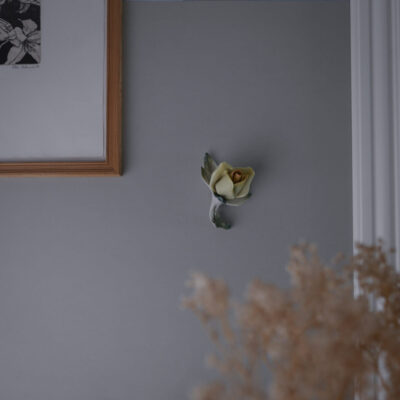 Gul Porcelæns Blomst til Væggen