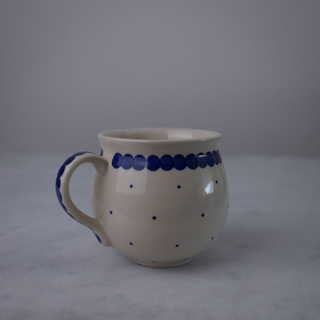 Blå Prikket Krus 1
