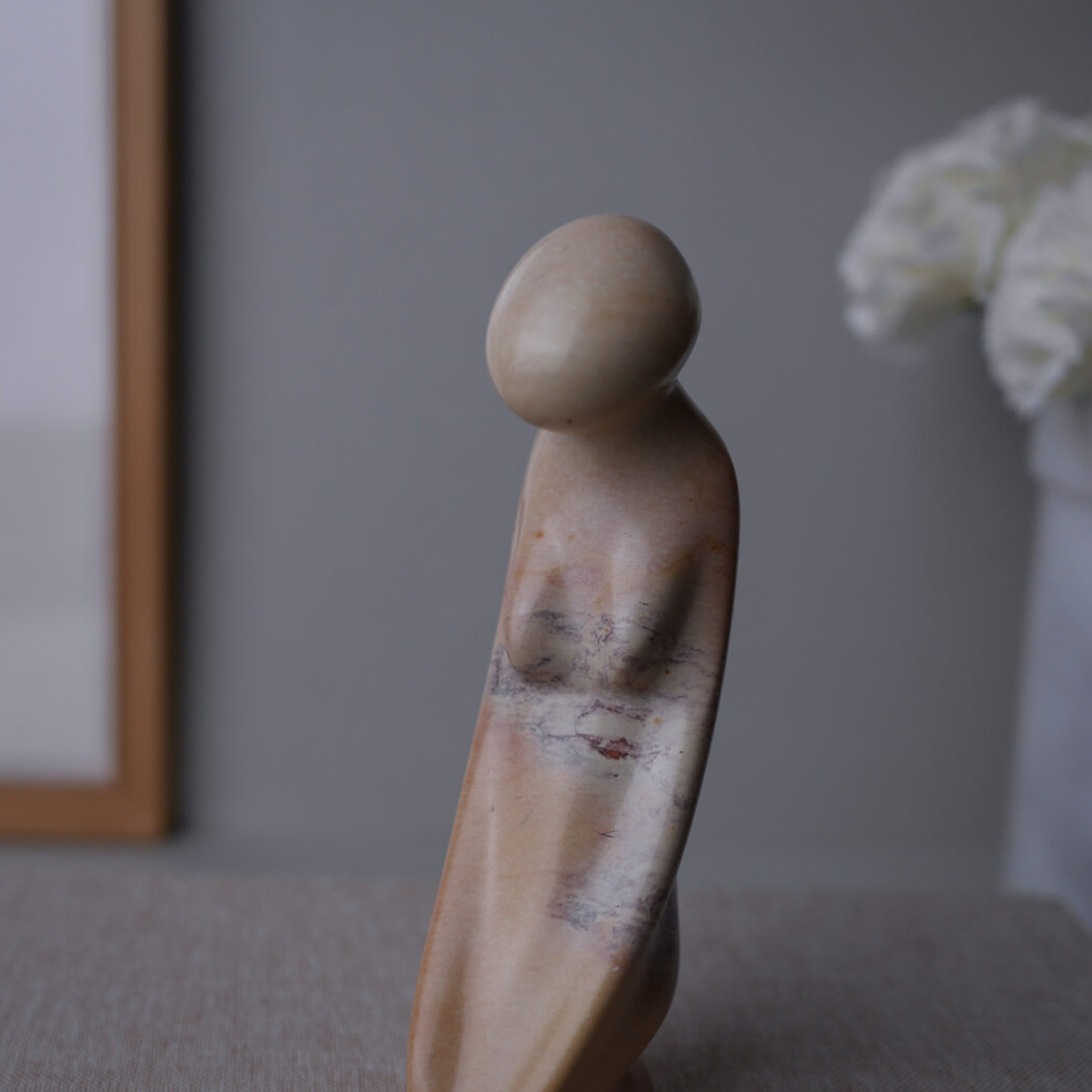 Fedtstensfigur - Kvinde med Barn 5
