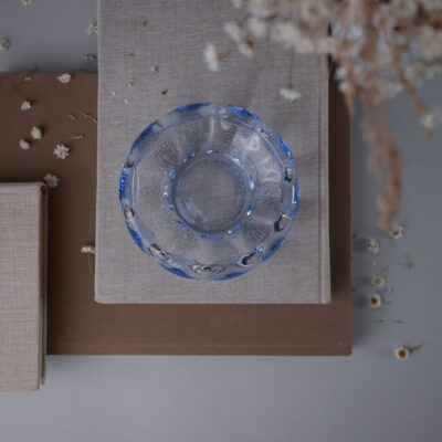 Lyseblå Smykkeskål i Glas