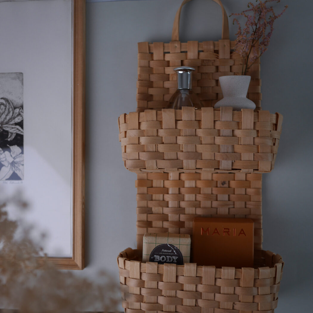 Lys Spånekurv til Væggen