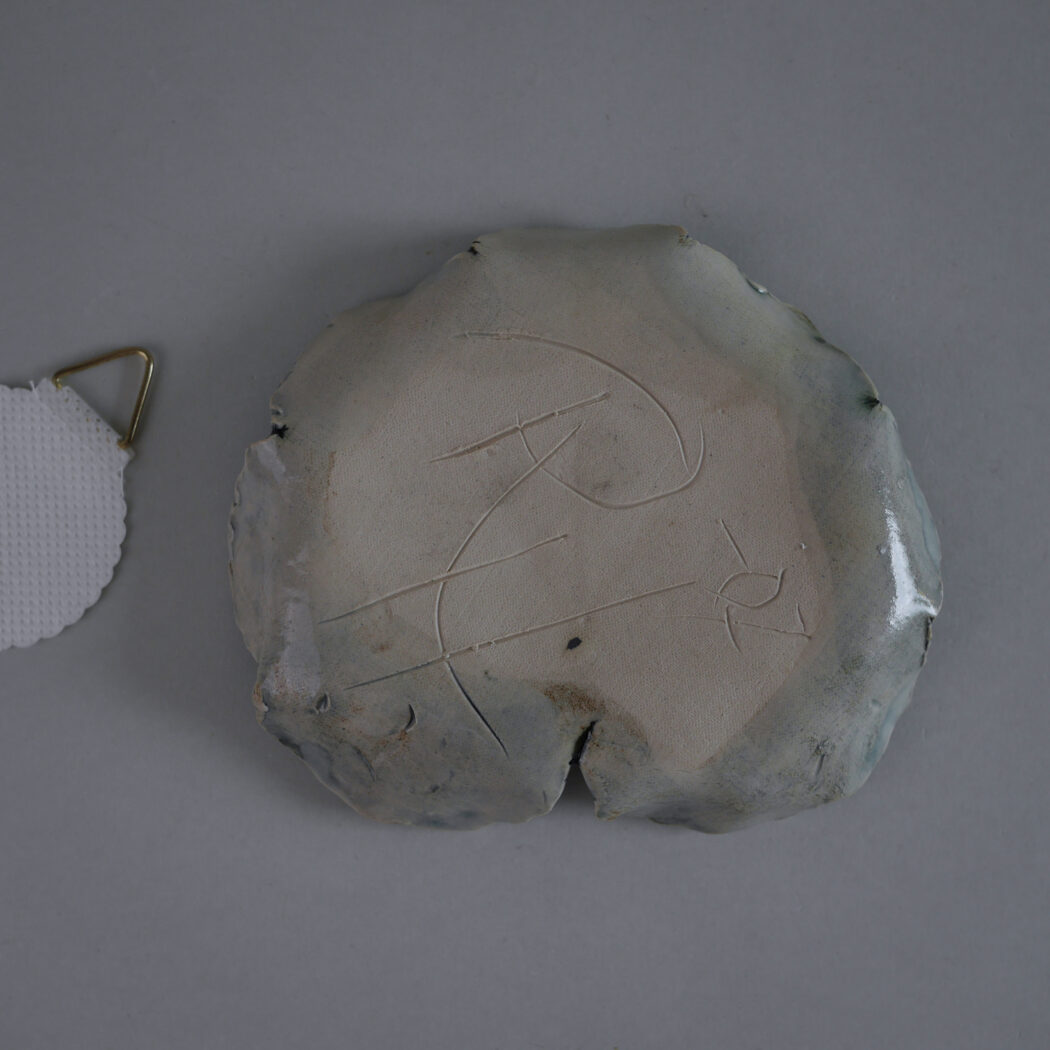 Lille Håndlavet Grønt Blad til Væggen 7