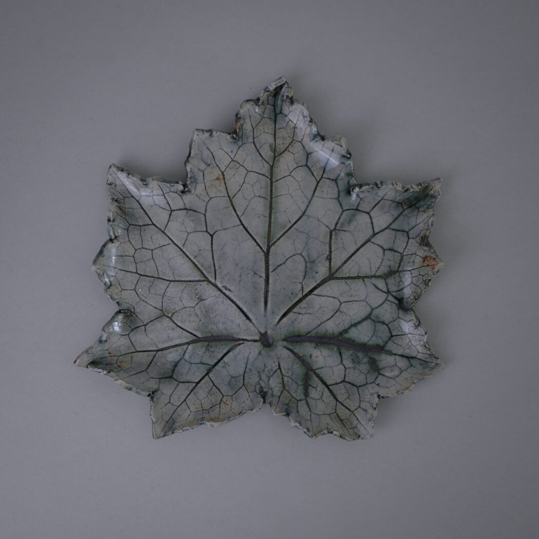 Stort Grønt Håndlavet Blad til Væggen 1