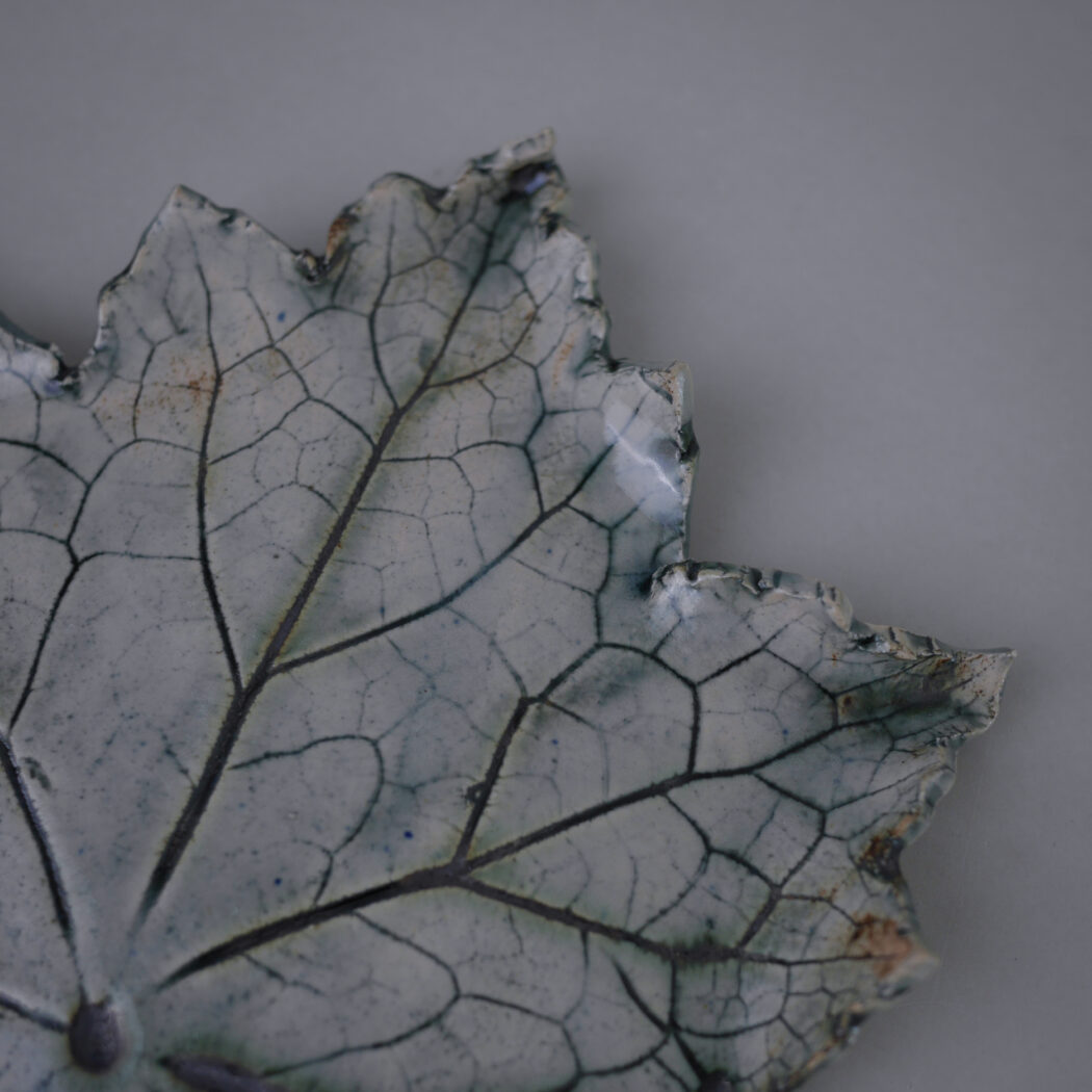 Stort Grønt Håndlavet Blad til Væggen 2