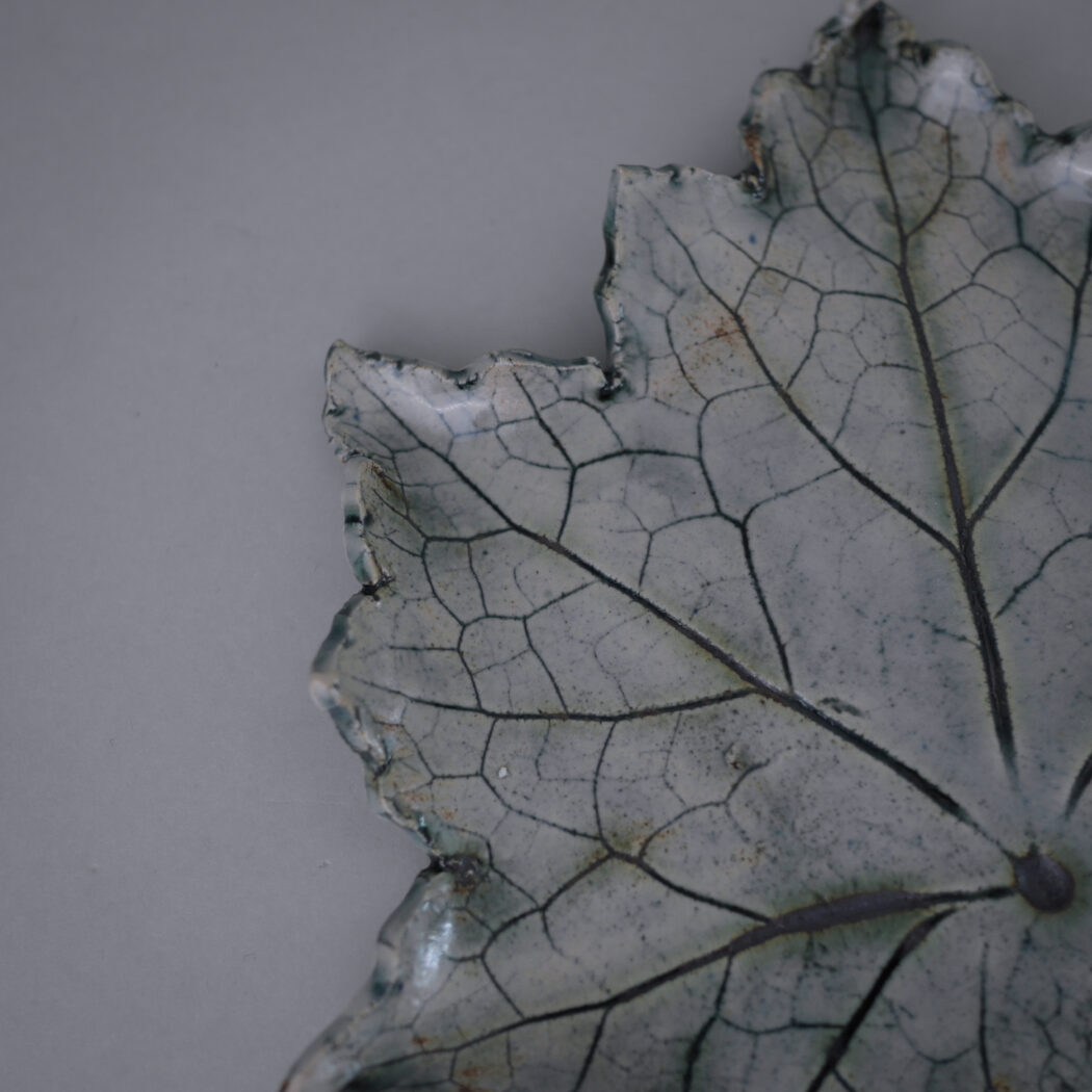 Stort Grønt Håndlavet Blad til Væggen 3