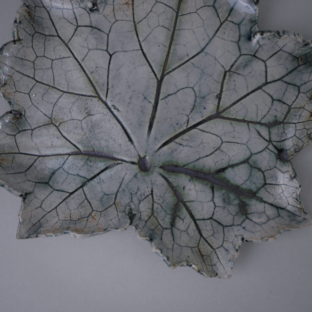 Stort Grønt Håndlavet Blad til Væggen 4