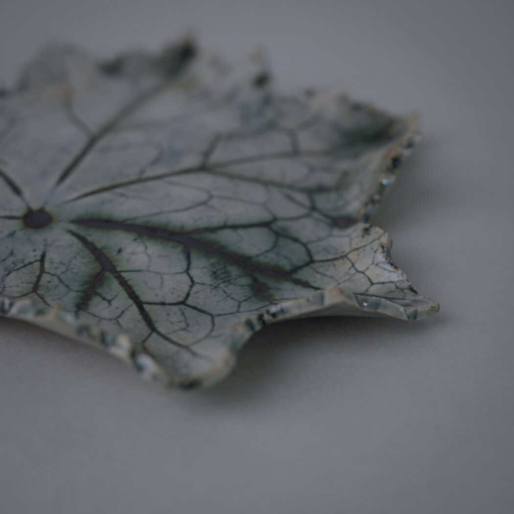 Stort Grønt Håndlavet Blad til Væggen 5