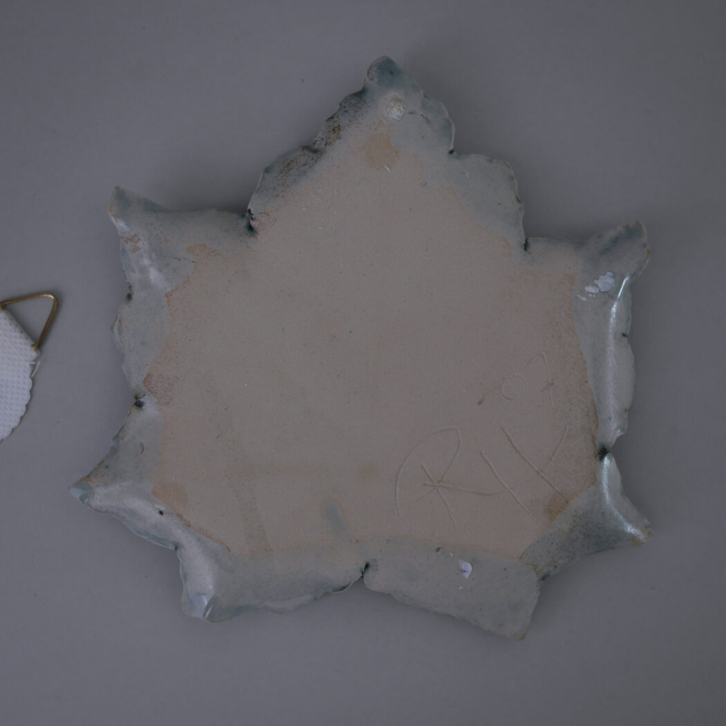 Stort Grønt Håndlavet Blad til Væggen 6