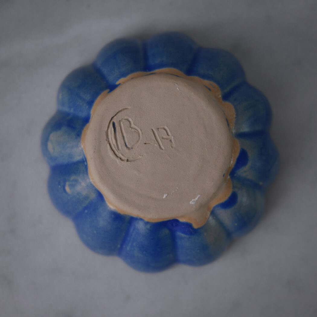 Dekorative Blå Keramik Skåle, 5 stk. 8