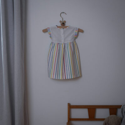 Lille Stribet Vintage Pige Kjole
