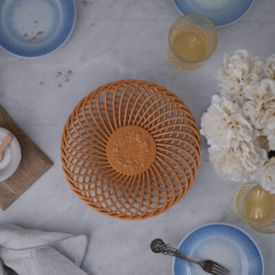 Flettet Orange Porcelænsfad (ITU)