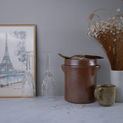 Solid Fransk Krukke med Låg