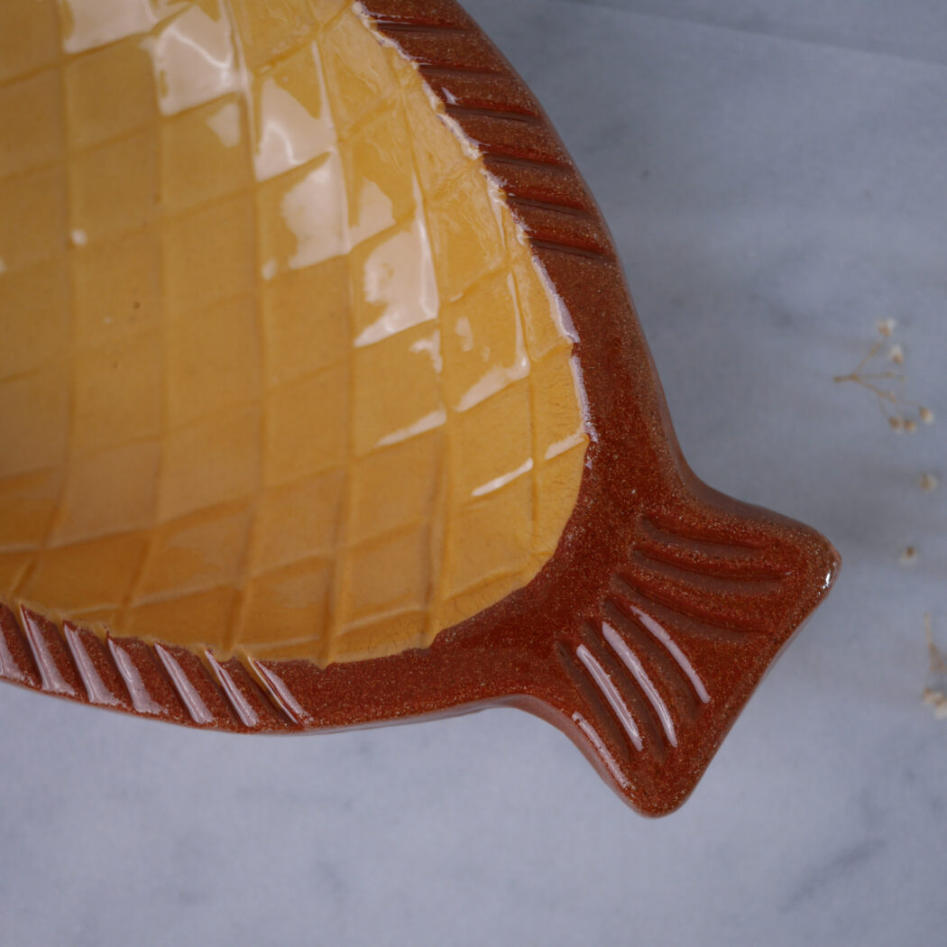 Gult Fiskefad i Keramik 4